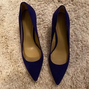Ann Taylor Deep Blue Suede Pumps | Size 9.5 Heels